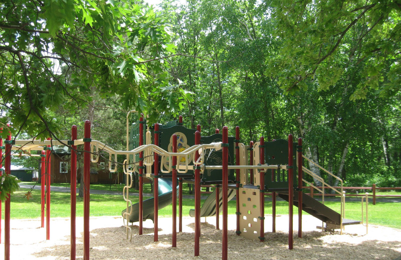 Kid's playground at Finn'n Feather Resort.