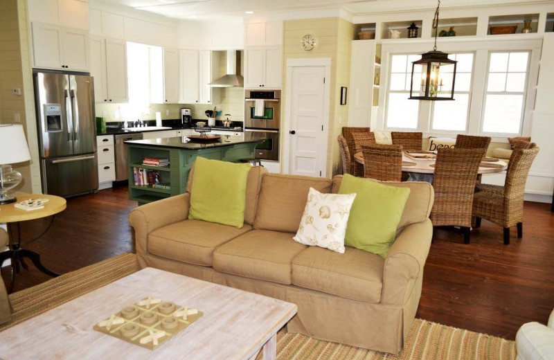 Rental interior at Seabrook Cottage Rentals.