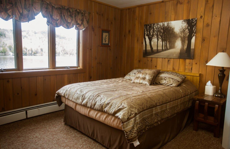 Guest room at Big Moose Inn.