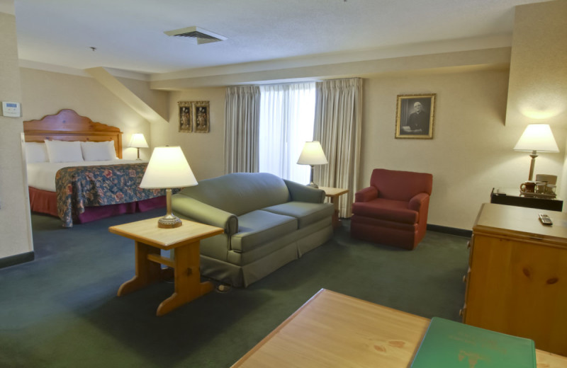 Guest room at Bavarian Inn of Frankenmuth.
