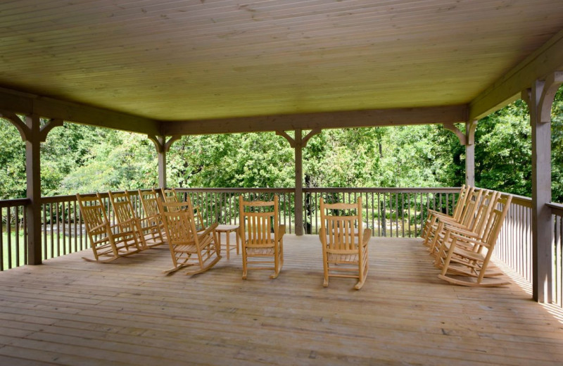 Deck at Dogwood Cabins LLC.