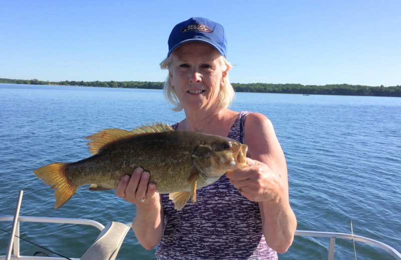 Fishing at Ten Mile Lake Resort.