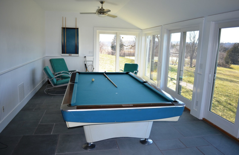 Rental game room at Atlantic Vacation Homes.