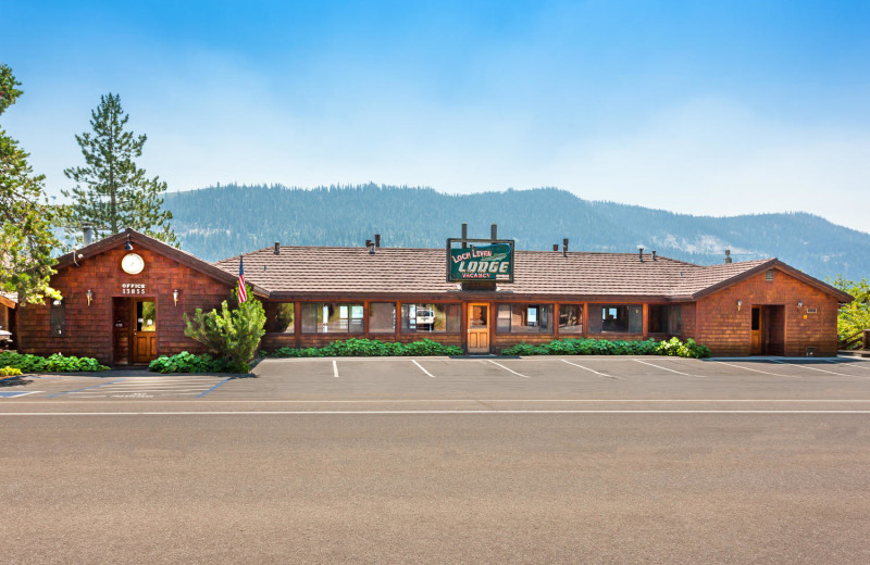 Exterior view of Loch Leven Lodge.