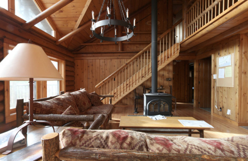 Cabin living room at YMCA Camp Du Nord.