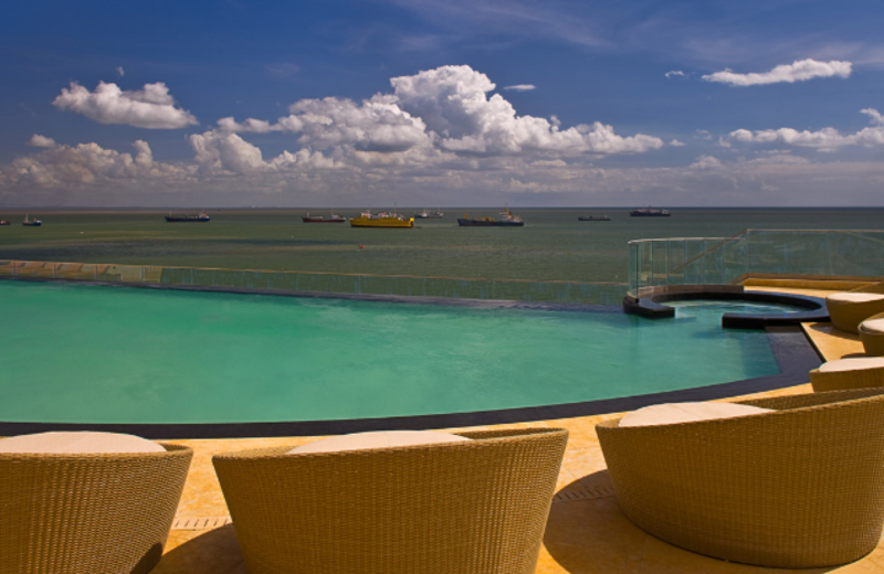 Infinity pool at Hyatt Regency Trinidad.