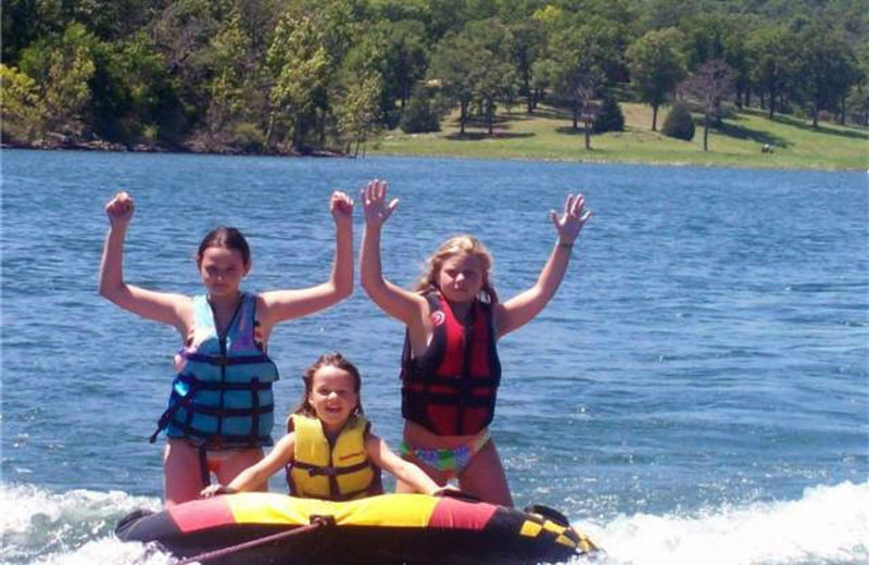 Water activities at Green Valley Resort.