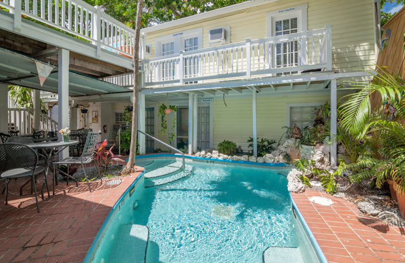 Outdoor pool at Garden House Bed & Breakfast.