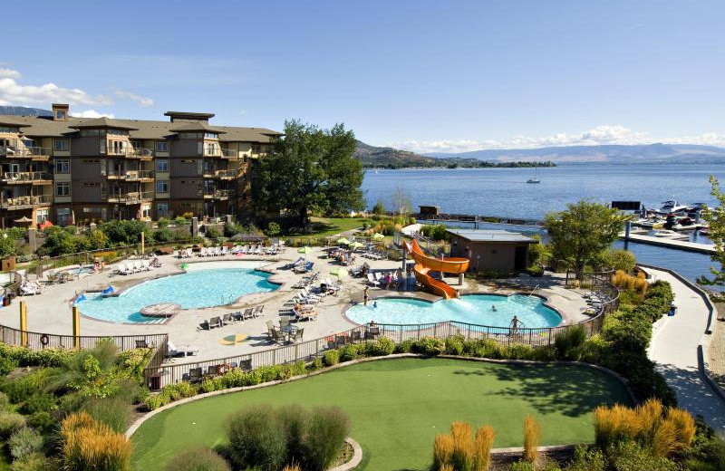 Outdoor pool at The Cove Lakeside Resort.