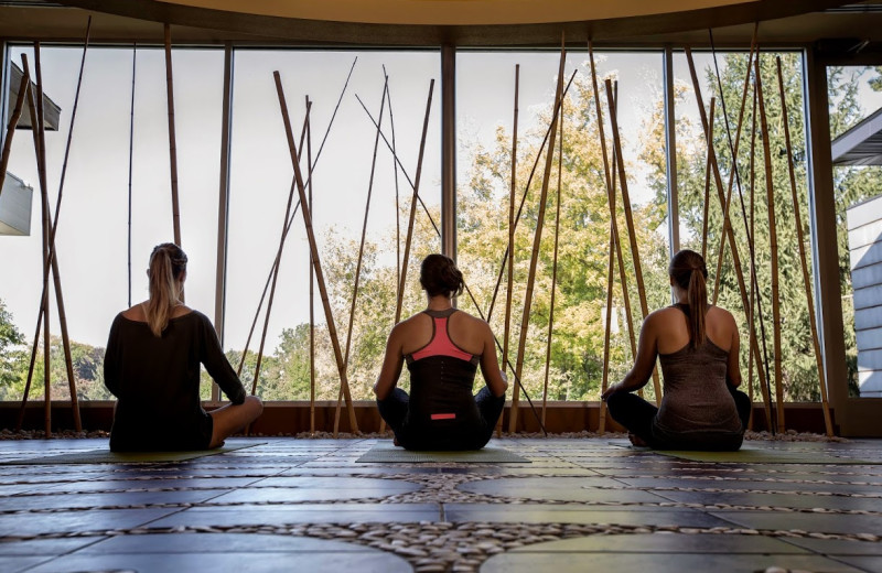 Yoga at Heidel House Resort.