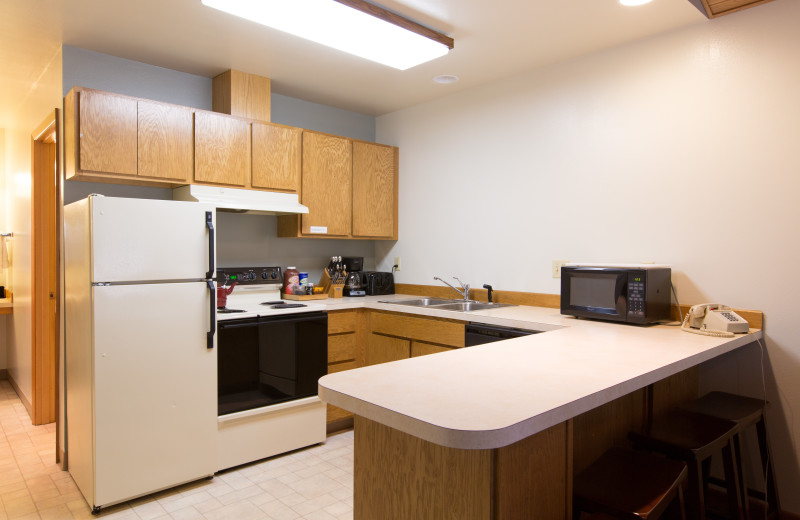 Guest kitchen at Westcliff Lodge.