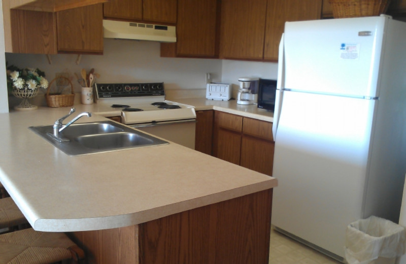 Rental kitchen at Island Real Estate. Inc.