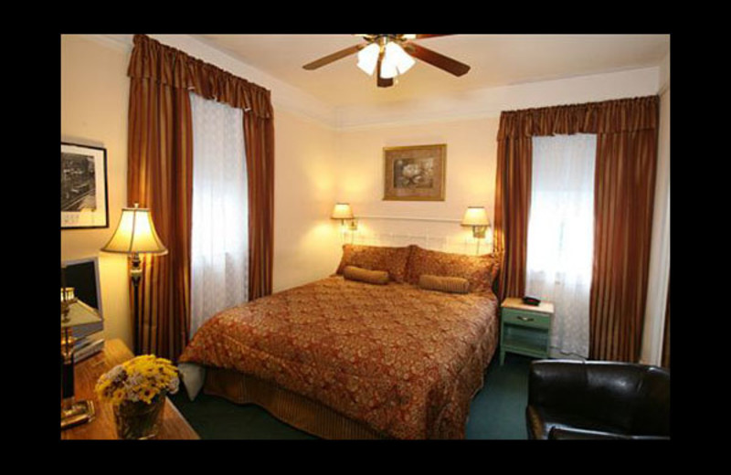 Guest room at Andrews Hotel.