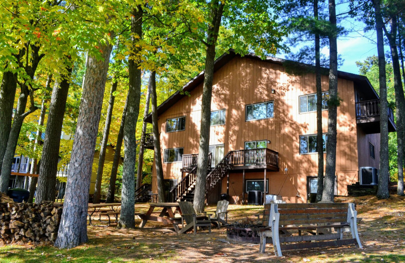 Cabin exterior at Lakeland Rental Management.