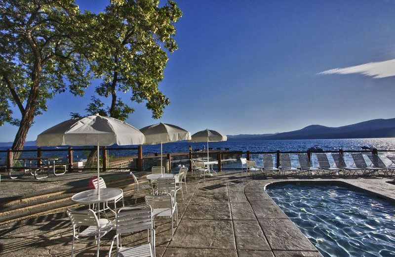 Outdoor pool at Brockway Springs Resort.