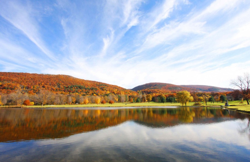 Lake view at Honor's Haven Resort & Spa.