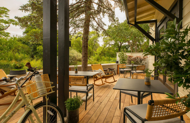 Patio at MacArthur Place.