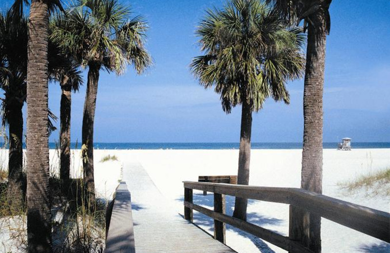 Path to beach at Whispers Resort.