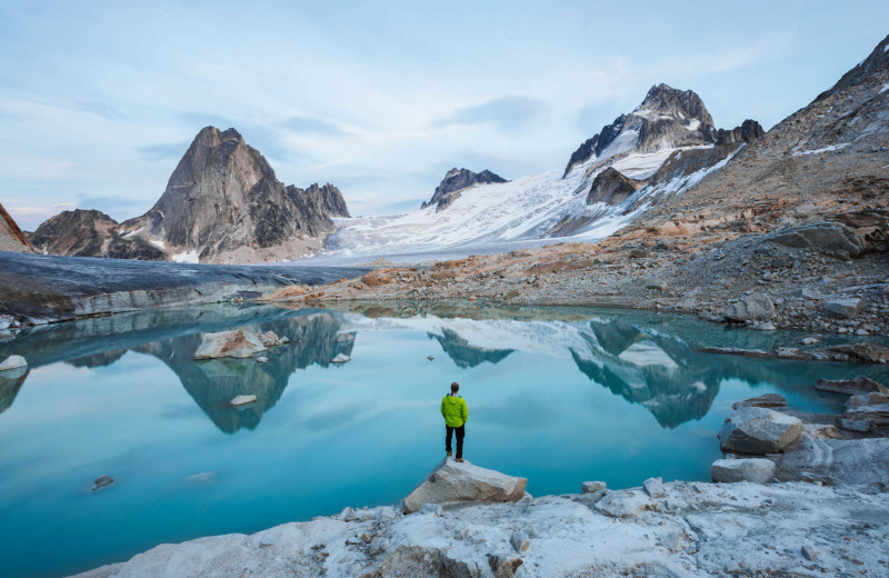Lake view at Bugaboos Lodge.