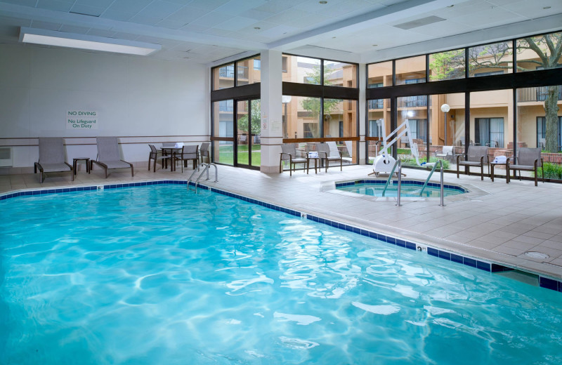 Indoor pool at Courtyard by Marriott Detroit Dearborn.