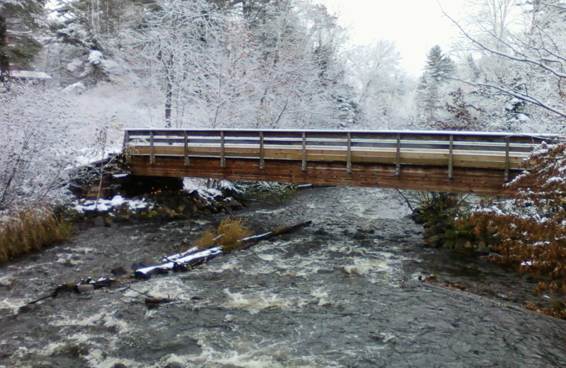 Winter time at Evergreen Lodge.