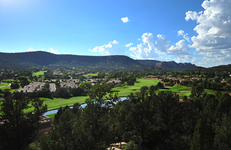 Golf course at The Ridge on Sedona Golf Resort.
