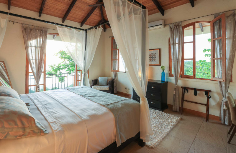 Guest room at El Castillo Boutique Luxury Hotel.