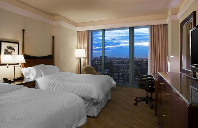 Guest room at The Westin Diplomat Resort.