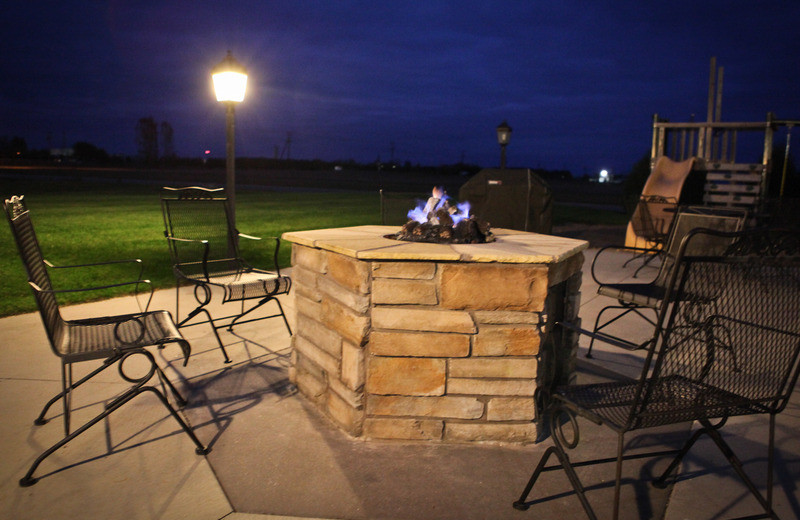 Bonfire pit at Perham Crossings.