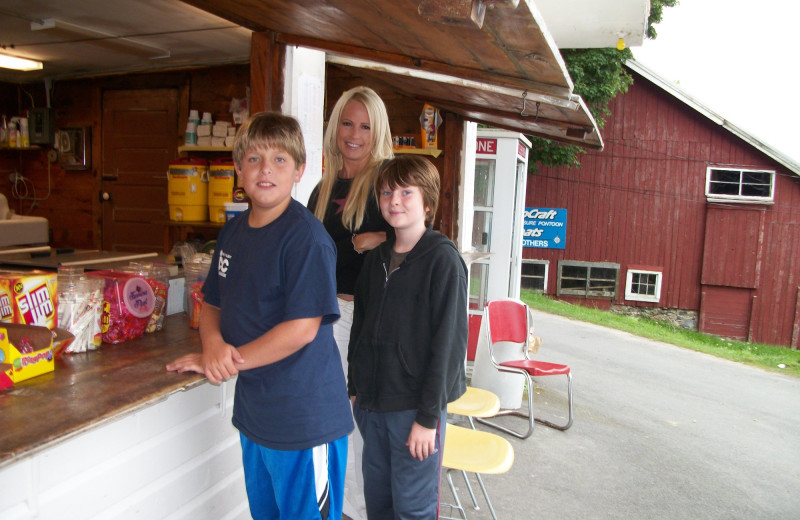 Snack shack at Peck's Lake Resort.