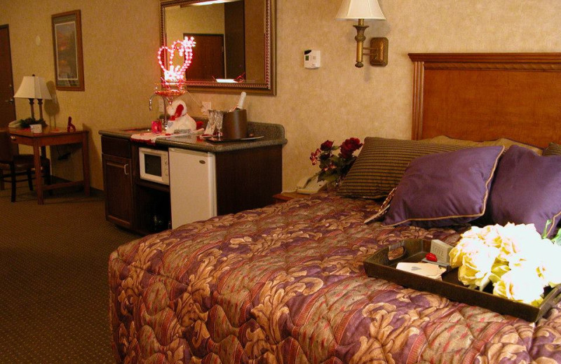 Guest room at Rushmore Express Inn & Family Suites.