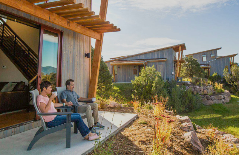 Couple at Royal Gorge Cabins. 