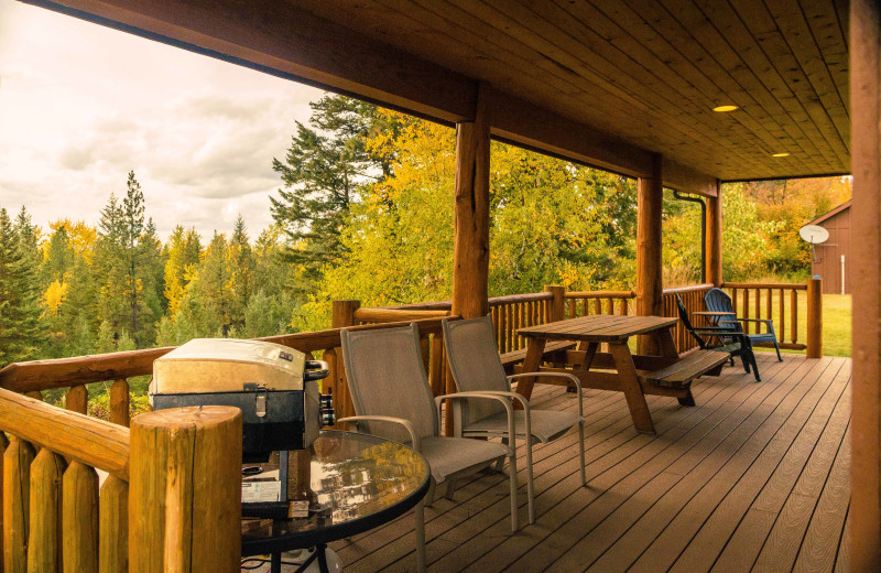 Porch at Gentry River Ranch.