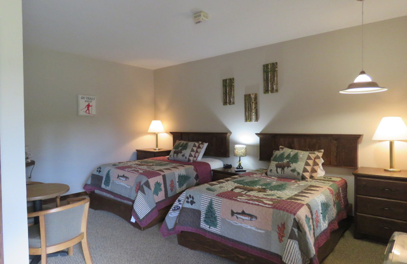 Guest room at Tug Hill Resort.