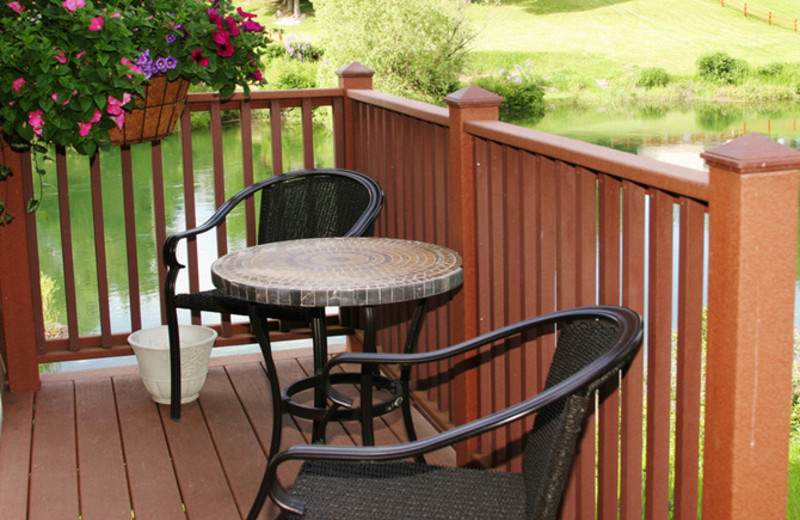 Guest balcony at The Duck Inn.