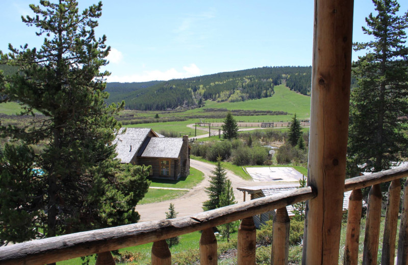 Balcony view at Paradise Guest Ranch.