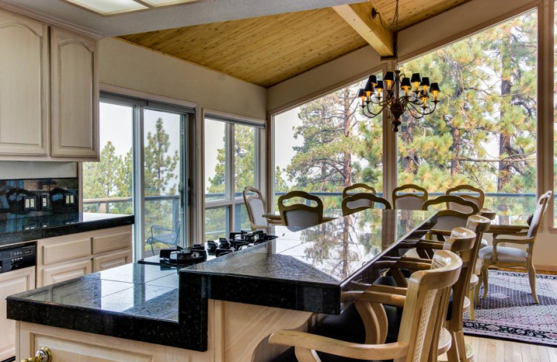 Vacation rental kitchen at Vacasa Rentals Lake Tahoe.