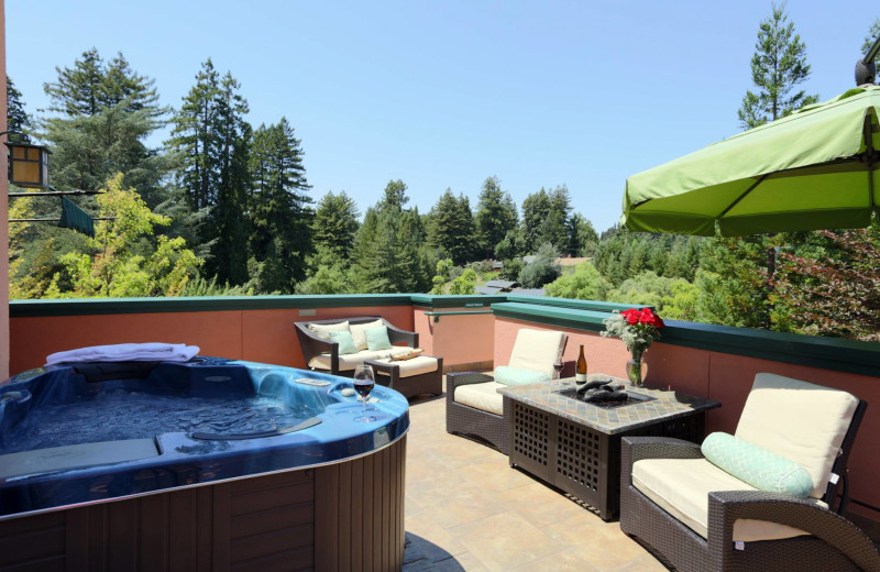 Guest jacuzzi at Applewood Inn, Restaurant and Spa.