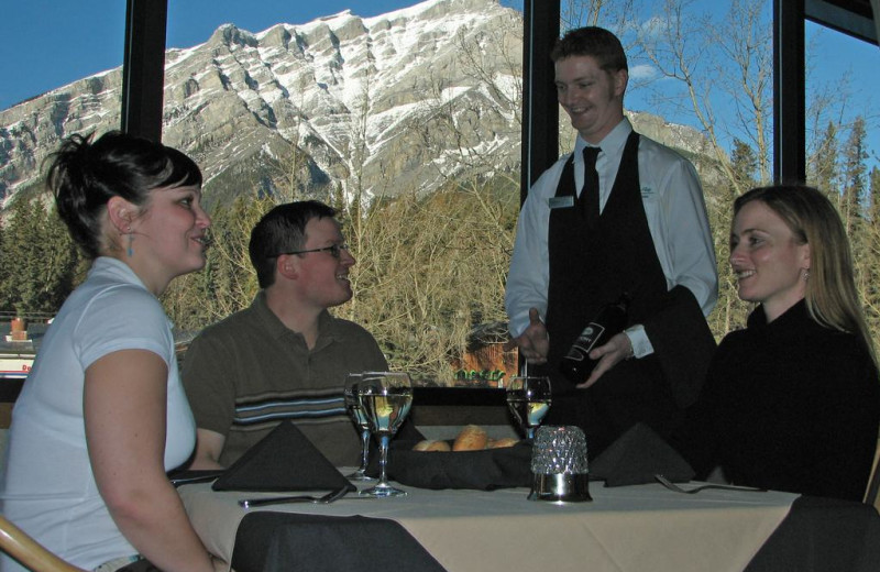 Dining at Inns of Banff.