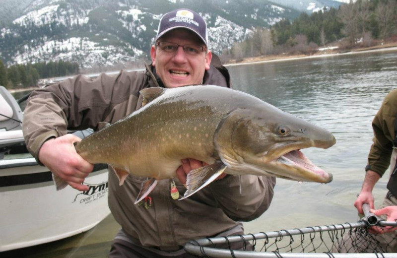 Fishing at Galloup's Slide Inn.