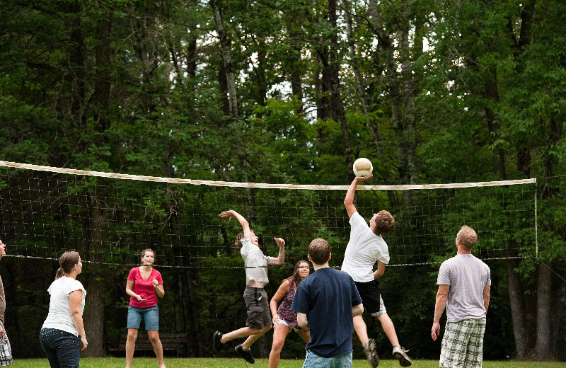 Volleyball court at Eagles Nest Resort.