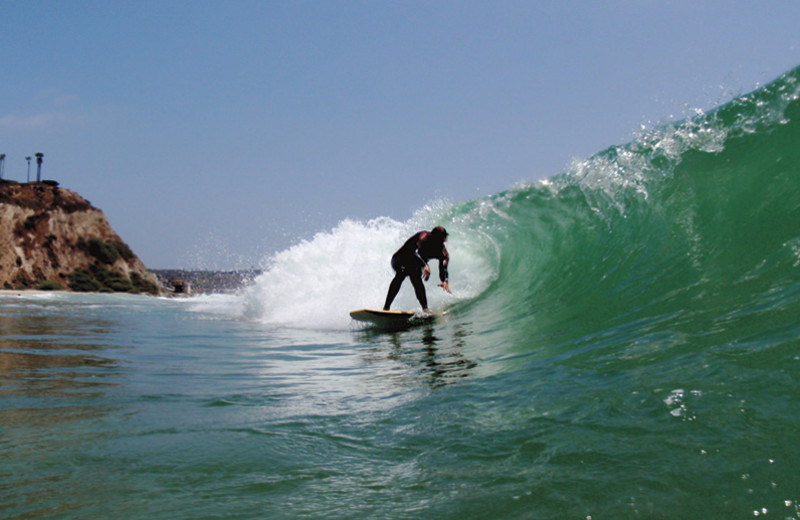 Surfing at The Ritz-Carlton, Laguna Niguel.
