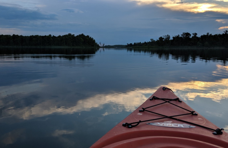 Kayaking at Northern Lights Resort.