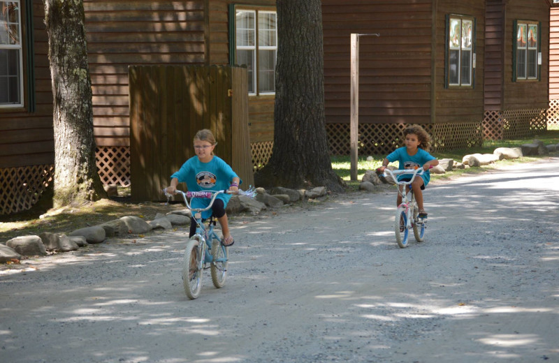 Biking at Yogi in the Smokies.