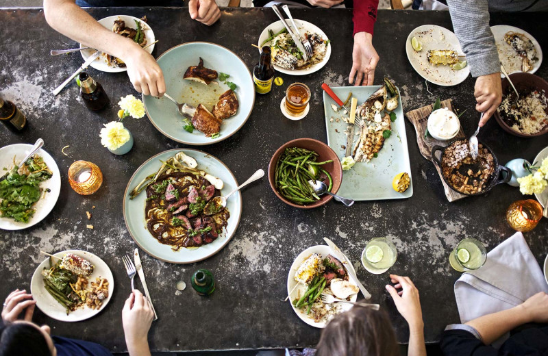 Dining at Harvest Inn by Charlie Palmer.