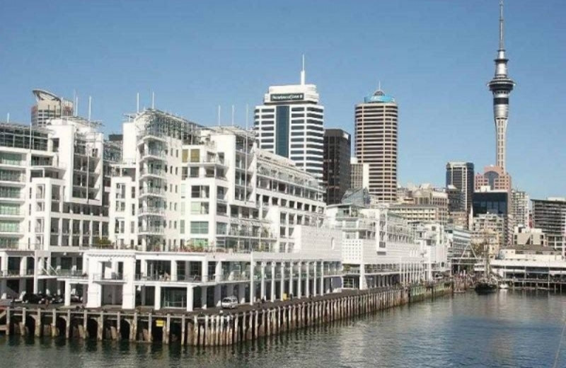 View from Auckland Waterfront Serviced Apartments at Prince's Wharf.