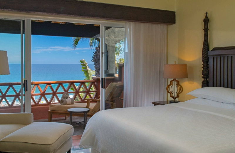 Guest room at Sheraton Hacienda del Mar Resort & Spa.