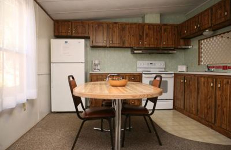 Interior of Cabin F at Antlers Resort
