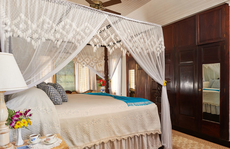 Guest bedroom at Bluefields Bay Villas.