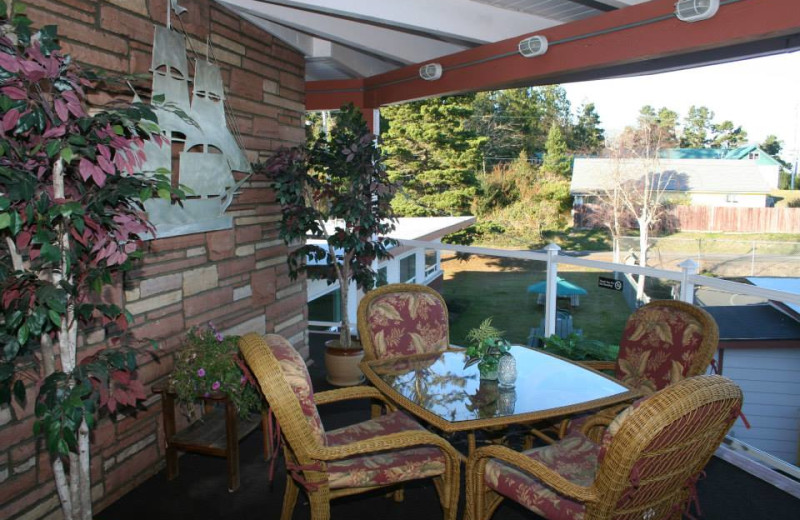 Patio at Breakers Boutique Inn.